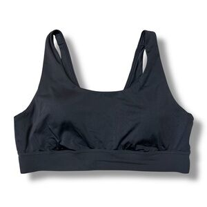 Athleta Breathe black sheen sports bra